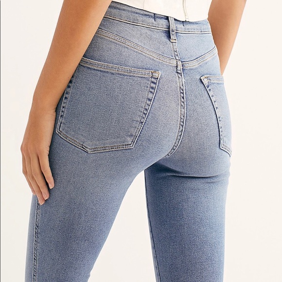 NWT Free People Raw Hem High Rise Jegging -Sierra - Picture 6 of 8